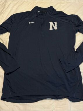 Nike Men’s College Navy Sphere Element Half-Zip Dri-Fit Large Blue Pullover